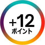 ＋12ポイント